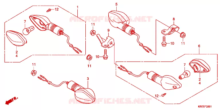 CLIGNOTANT Honda MOTO 150 NX 2013  NXR150ESD