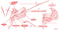 AUTOCOLLANTS pour Honda AIRBLADE 125 2015
