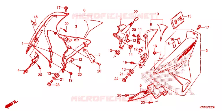 OUIES DE RADIATEUR Honda MOTO 300 XR 2021  XRE300H