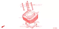 CYLINDRE pour Honda XRE 300 2017
