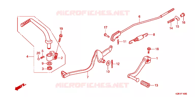 PEDALE Honda MOTO 125 CRF 2025  CRF125FBS