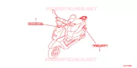 AUTOCOLLANTS pour Honda TACT 50 2025
