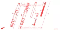 FOURCHE pour Honda TACT 50 2025