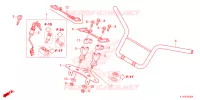 STEERING HANDLE/KEY SET pour Honda NAVI 110 2024