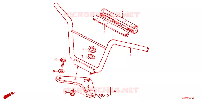 GUIDON Honda MOTO 50 CRF 2025  CRF50FS