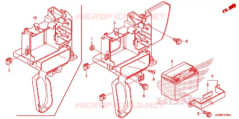 BATTERIE Honda MOTO 110 CD 2014  CB110CE