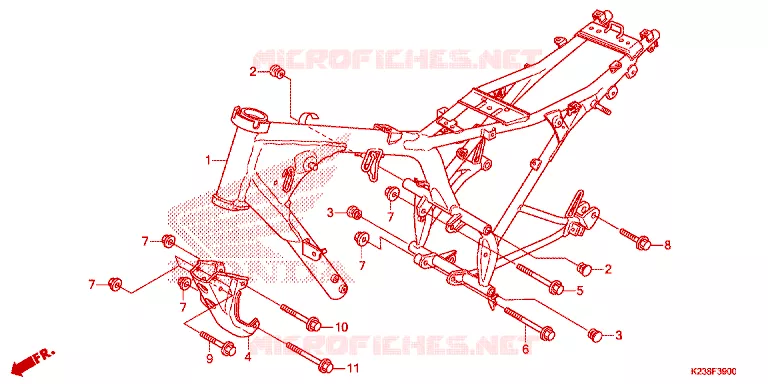 CADRE Honda MOTO 110 CD 2014  CB110CME