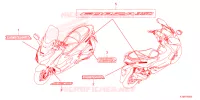 AUTOCOLLANTS pour Honda FORZA 350 2024