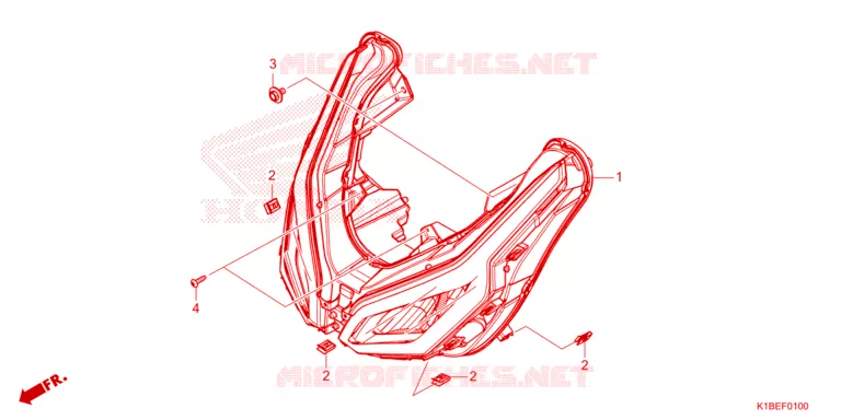 PHARE Honda SCOOTER 350 FORZA 2025  NSS350ASS