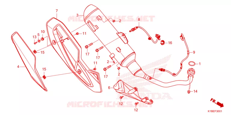 SILENCIEUX D'ECHAPPEMENT Honda SCOOTER 250 FORZA 2025  NSS250ASS
