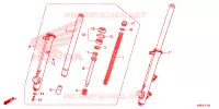 FOURCHE pour Honda XRE 190 2019