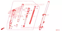 FOURCHE pour Honda XRE 190 2019
