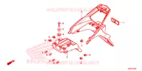 SUPPORT PLAQUE IMMATRICULATION pour Honda XRE 190 2020