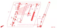 FOURCHE pour Honda CB 500 X 2015