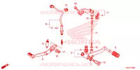 PEDALE pour Honda CB 500 X 2015