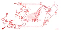 SILENCIEUX D'ECHAPPEMENT pour Honda NC 750 X ABS 2016