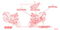 AUTOCOLLANTS pour Honda NC 700 X 2014
