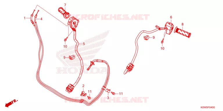 COMMODOS - POIGNEES - CABLES Honda SCOOTER 150 ADV 2023  ADV150AP