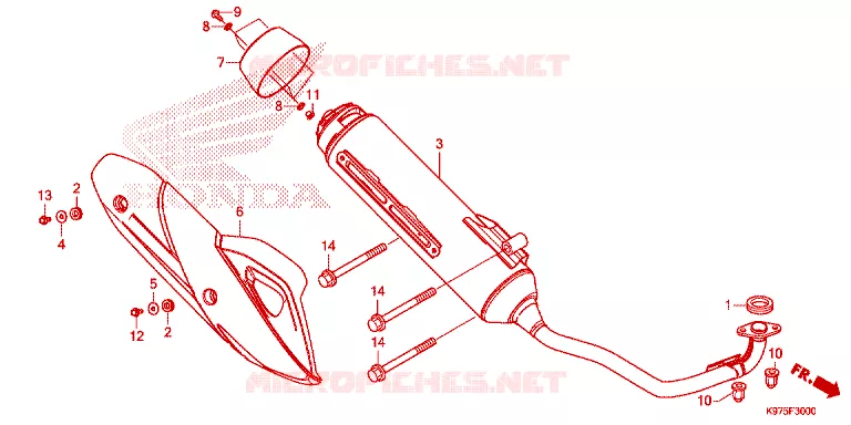 SILENCIEUX D'ECHAPPEMENT Honda SCOOTER 150 PCX 2019  WW150K