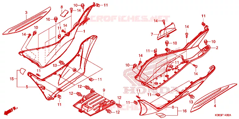 MARCHE PIEDS Honda SCOOTER 150 PCX 2018  WW150J