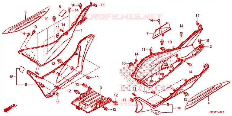 MARCHE PIEDS Honda SCOOTER 150 PCX 2017  WW150H