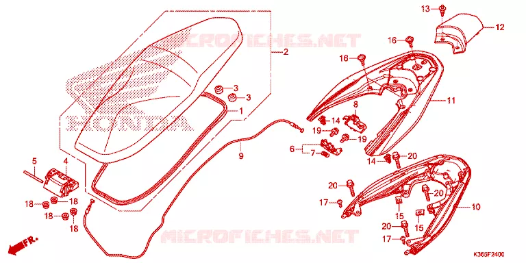 SELLE Honda SCOOTER 150 PCX 2017  WW150H