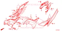 COUVERCLES LATERAUX   ARRIERES pour Honda CB 250 TWISTER ABS 2021
