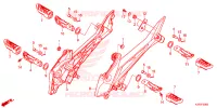 REPOSE PIED pour Honda CB 250 TWISTER ABS 2021