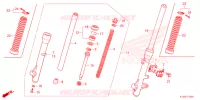 FOURCHE pour Honda NXR 160 BROS 2024
