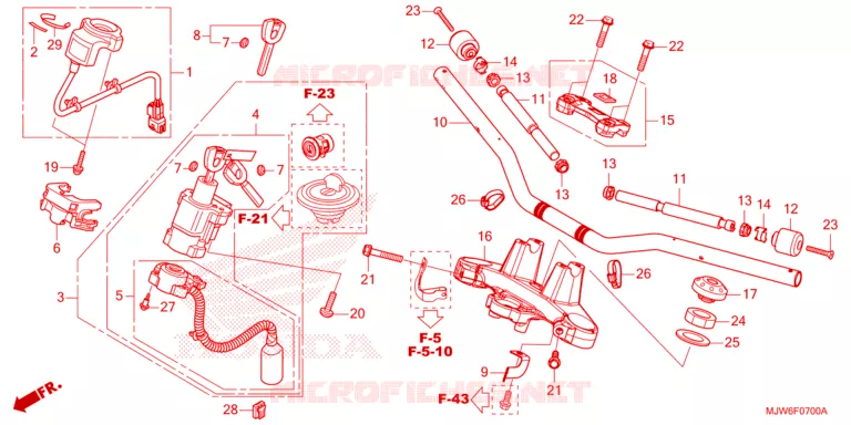 GUIDON Honda MOTO 500 CB 2019  CB500FAK