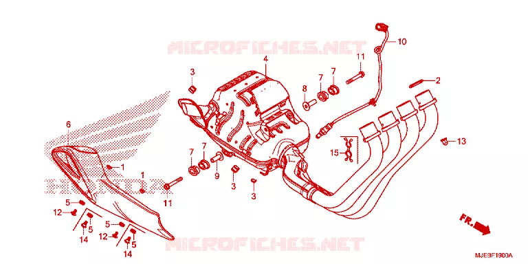 SILENCIEUX D'ECHAPPEMENT Honda MOTO 650 CB 2016  CB650FAF