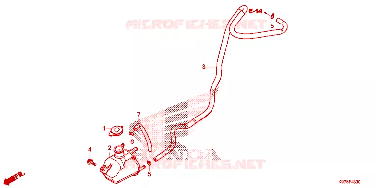VASE D'EXPANSION Honda SCOOTER 150 PCX 2020  WW150K
