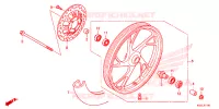 ROUE AVANT pour Honda CG 160 TITAN S 2020