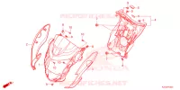 FRONT VISOR (CES/ES/ESD) pour Honda CG 160 START 2022