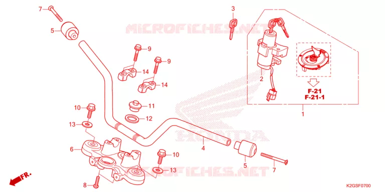 GUIDON Honda MOTO 160 CG 2025  CG160EDS
