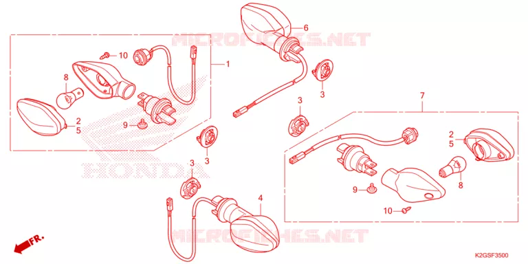 CLIGNOTANT Honda MOTO 160 CG 2025  CG160EDFS