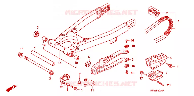BRAS OSCILLANT Honda MOTO 230 CRF 2012  CRF230FC
