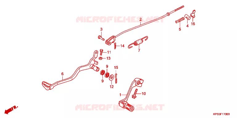 PEDALE Honda MOTO 230 CRF 2014  CRF230FC