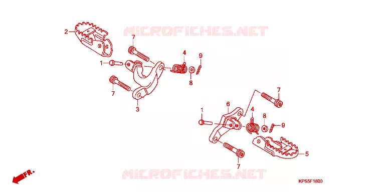 REPOSE PIED Honda MOTO 230 CRF 2014  CRF230FC