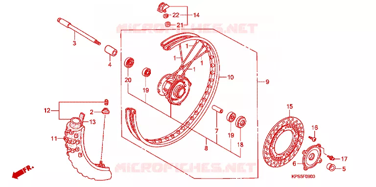 ROUE AVANT Honda MOTO 230 CRF 2014  CRF230FC