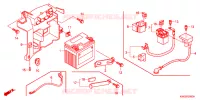 BATTERIE pour Honda CG 125 CARGO KICK 2010