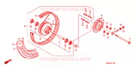 ROUE ARRIERE pour Honda CG 125 CARGO KICK 2010