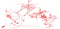 SELLE   CARENAGE pour Honda CG 125 CARGO KICK 2010