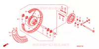 ROUE ARRIERE pour Honda CG 125 CARGO KICK 2011