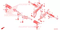 REPOSE PIED pour Honda CG 150 TITAN FREIO A DISCO DIANTEIRO 6BR 2013
