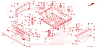 BED PLATE/REAR GATE pour Honda PIONEER 520 M2 2025