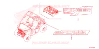 AUTOCOLLANTS pour Honda PIONEER 520 M2 2025