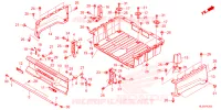 BED PLATE/REAR GATE pour Honda PIONEER 520 M2 2025