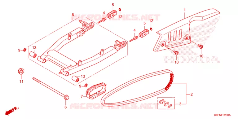 BRAS OSCILLANT Honda MOTO 125 MONKEY 2025  Z125MAS