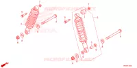 AMORTISSEUR ARRIERE pour Honda FOURTRAX 520 FOREMAN RUBICON 4X4 AT DCT EPS 2025